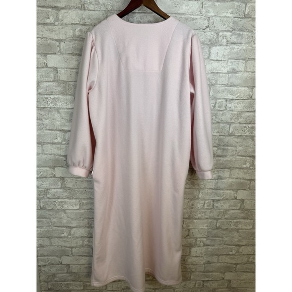 Lord & Taylor Pink Embroidered Robe - Picture 4 of 14